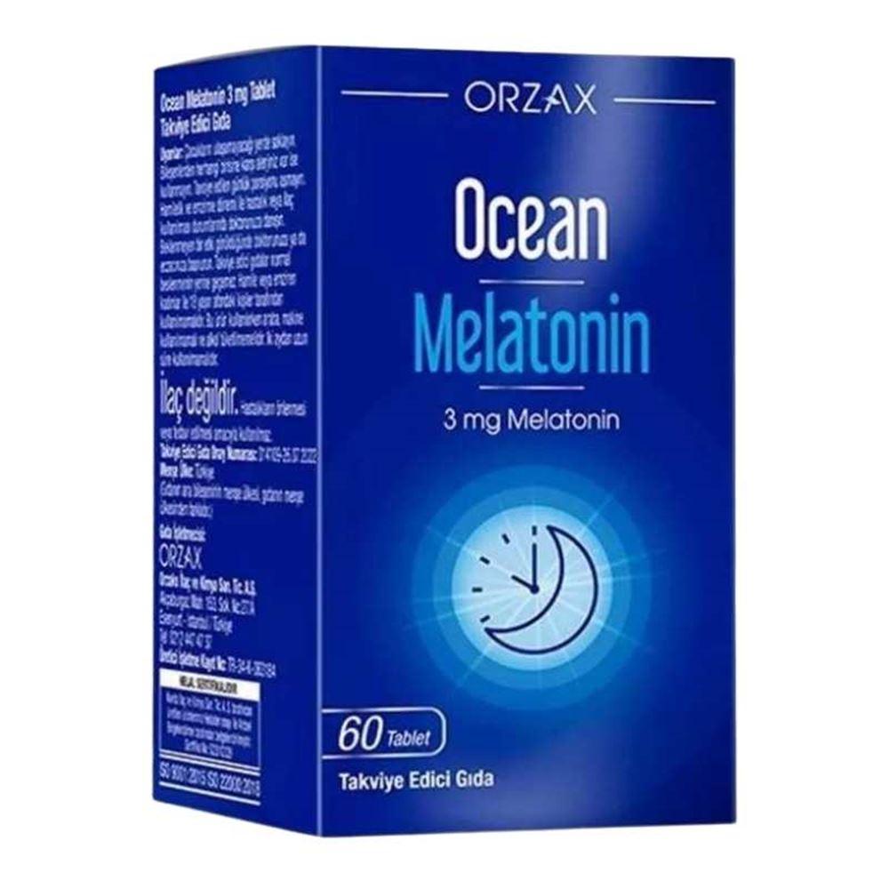 Orzax Melatonin Takviye Edici Gıda 60 Tablet
