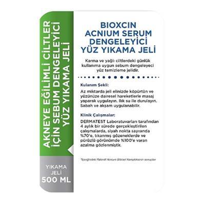 Bioxcin Acnium Sebum Dengeleyici Yüz Yıkama Jeli 500ml