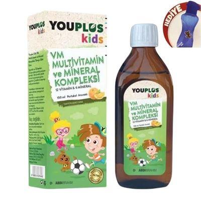 Youplus Kids Multi Vitamin ve Mineral Kompleksi 150 ML Şurup