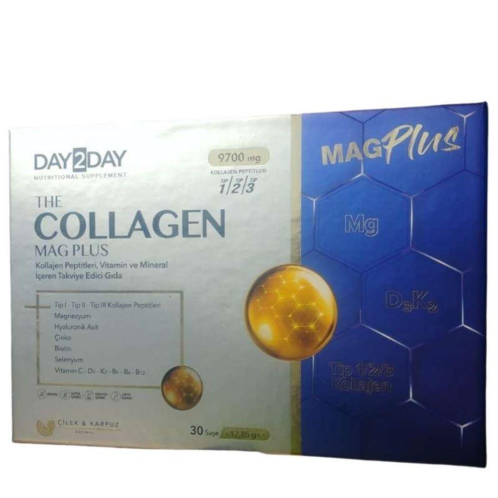 Day2Day The Collagen Mag Plus Çilek& Karpuz Aromalı 9700mg 30 Saşe