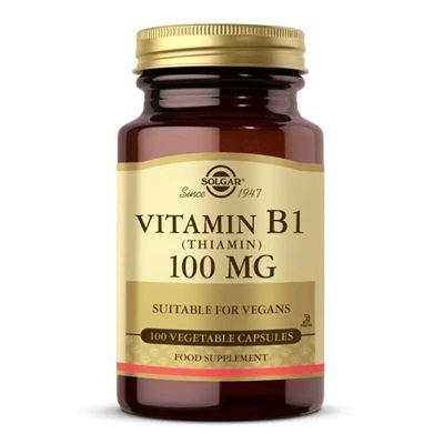 Solgar Vitamin B1 (Thiamin) 100 mg 100 Bitkisel Tablet