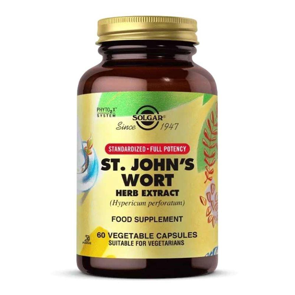 Solgar St.Johns Wort Herb Extract 60 Bitkisel Tablet