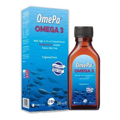 Tab Omepa Omega 3 Balık Yağı Karışık Meyve Aromalı Takviye Edici Gıda 200ml