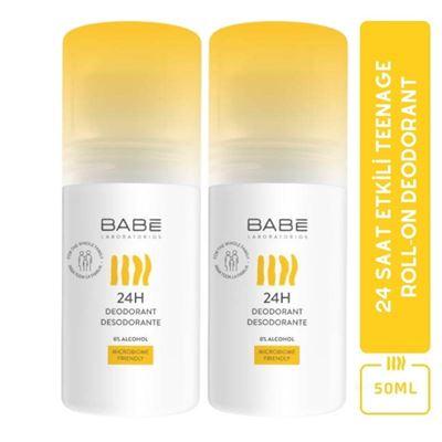 Babe Laboratorios 24h Teenage Roll-on Deodorant 50ml 2 Adet