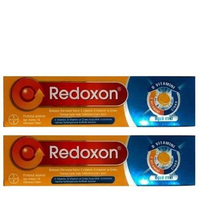Redoxon Üçlü Etki C Vitamini D Vitamini Çinko Efervesan 15 Tablet - 2 'li