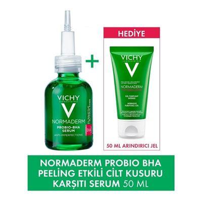 Vichy Normaderm Probio BHA Peeling Etkili Cilt Kusuru Karşıtı Serum 30 ml & Normaderm Phytosolution Arındırıcı Jel 50 ml