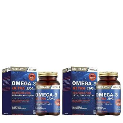 Nutraxin Omega-3 Ultra 2500 mg 30 Softgel X2 Adet
