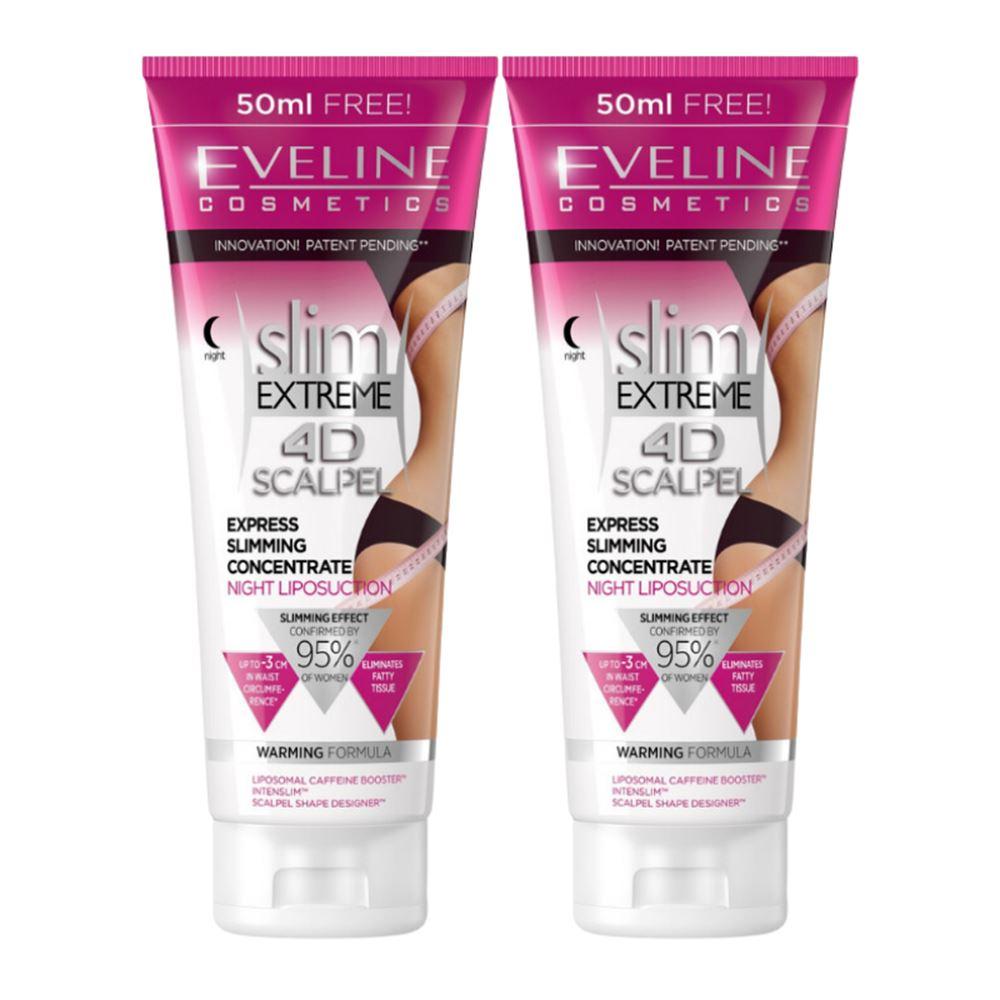 Eveline Slim Extreme 4D Scalpel Ekspres İnceltici Konsantre Gece Liposuction Krem 250ml X2 Adet