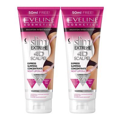 Eveline Slim Extreme 4D Scalpel Ekspres İnceltici Konsantre Gece Liposuction Krem 250ml X2 Adet