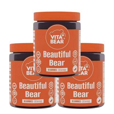 Vita Bear Beautiful Bear Gummy Vitamin 60 adet X3 Adet