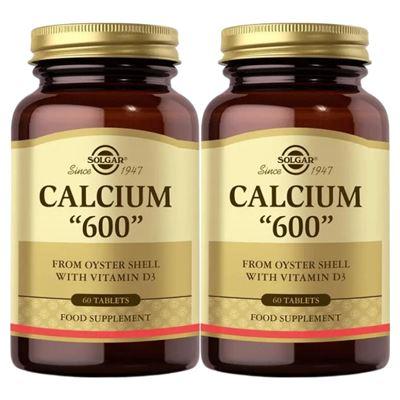 Solgar Calcium 600 mg (Oyster Shell) 60 Tablet X2 Adet