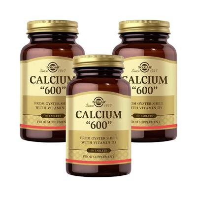 Solgar Calcium 600 mg (Oyster Shell) 60 Tablet X3 Adet	