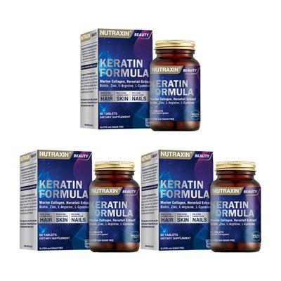 Nutraxin Keratin Formula 60 Tablet X3 Adet