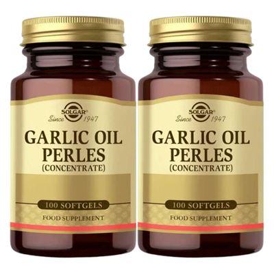 Solgar Garlic Oil Perles(Concantrate)100 Yumuşak Kapsül x2 Adet